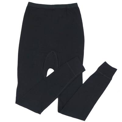 Cosilana Damen-Leggings aus Wolle/Seide - 50 Schwarz 36 / 38 von Cosilana